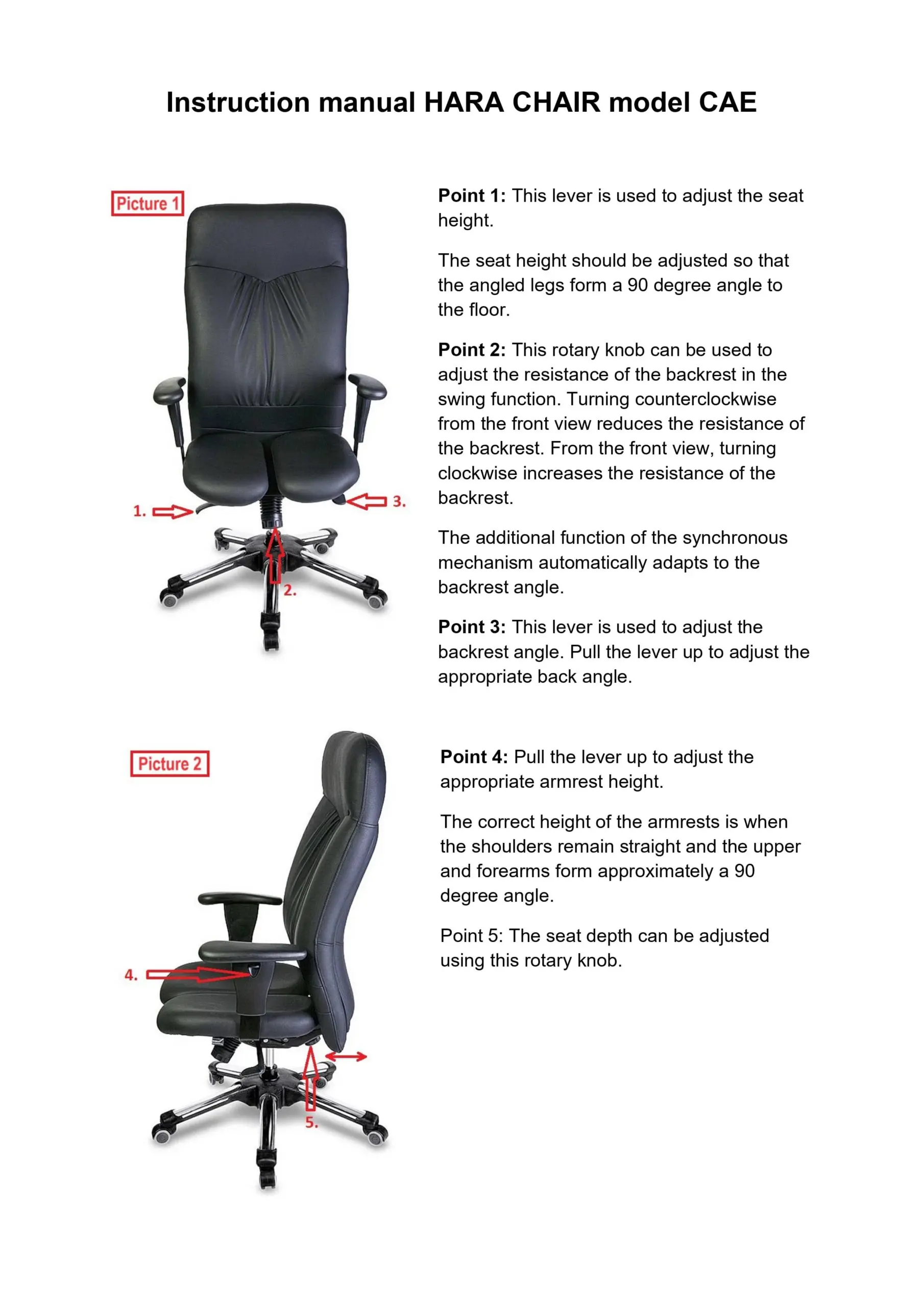 Hara chair c type sale