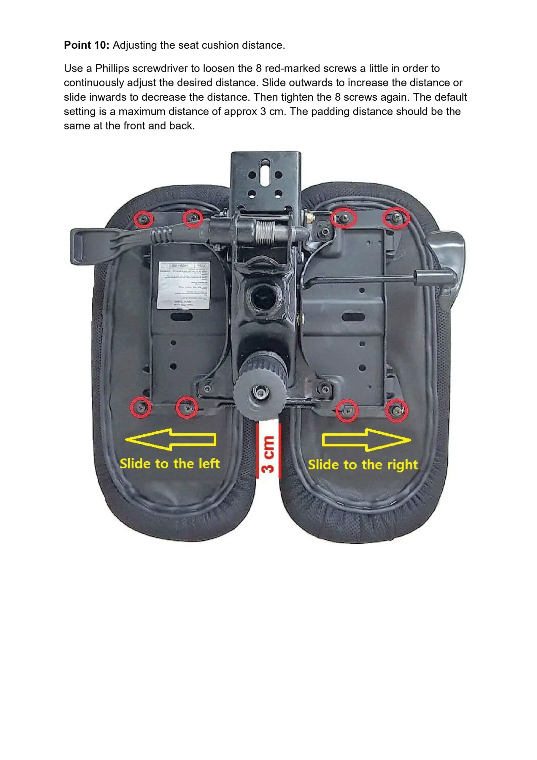 Instruction manual HARA CHAIR model NIE and NWL